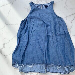 Gap Denim Sleeveless Tunic Top Medium
